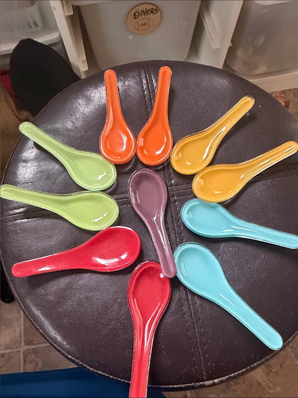 Colorful Ceramic Party Spoons - Assorted Colors